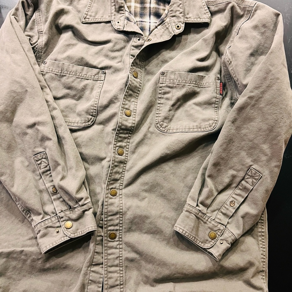 Wolverine Made in USA Canvas Flannel Lined Workwear Jacket Size L
